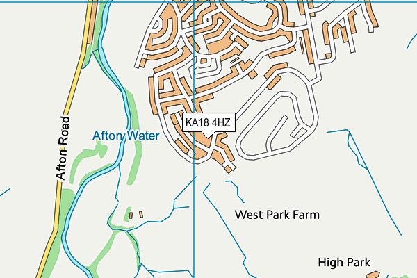 KA18 4HZ map - OS VectorMap District (Ordnance Survey)