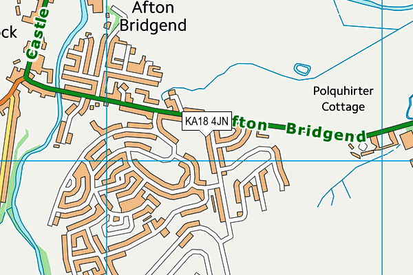 KA18 4JN map - OS VectorMap District (Ordnance Survey)