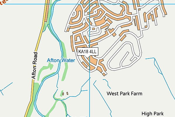 KA18 4LL map - OS VectorMap District (Ordnance Survey)