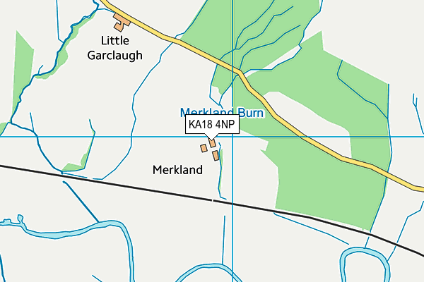 KA18 4NP map - OS VectorMap District (Ordnance Survey)