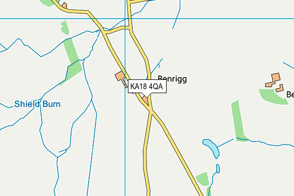 KA18 4QA map - OS VectorMap District (Ordnance Survey)
