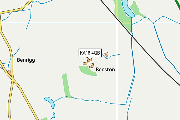 KA18 4QB map - OS VectorMap District (Ordnance Survey)