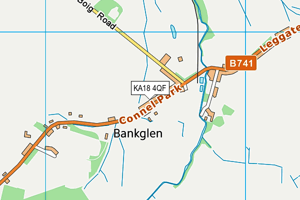 KA18 4QF map - OS VectorMap District (Ordnance Survey)