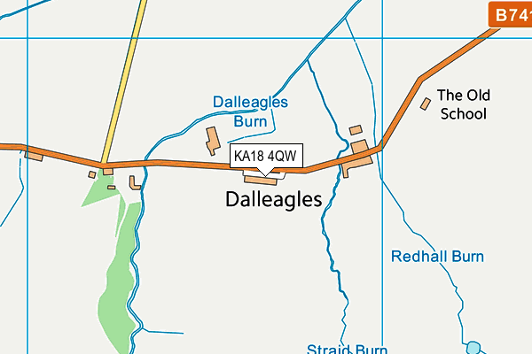 KA18 4QW map - OS VectorMap District (Ordnance Survey)