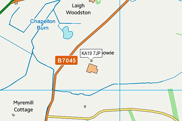 KA19 7JP map - OS VectorMap District (Ordnance Survey)