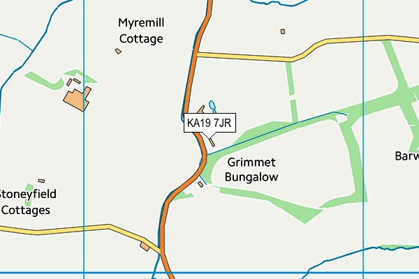 KA19 7JR map - OS VectorMap District (Ordnance Survey)