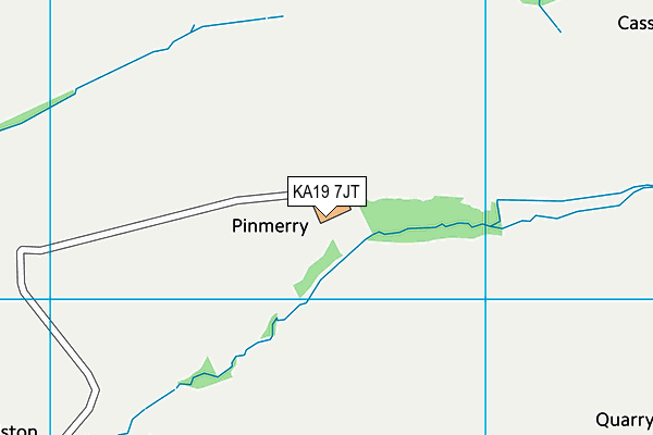 KA19 7JT map - OS VectorMap District (Ordnance Survey)