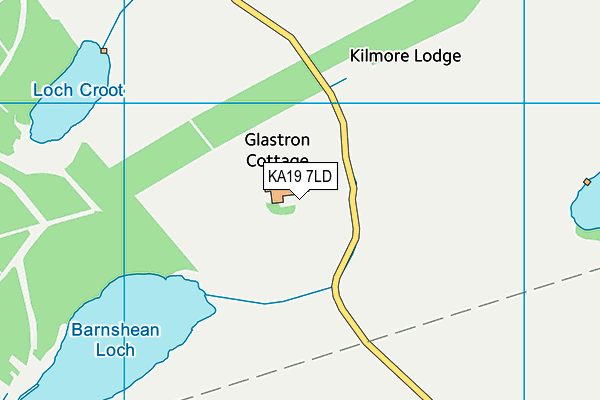 KA19 7LD map - OS VectorMap District (Ordnance Survey)