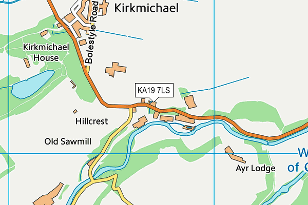 KA19 7LS map - OS VectorMap District (Ordnance Survey)