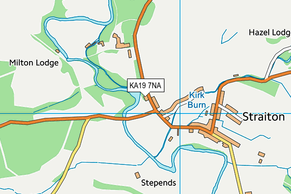KA19 7NA map - OS VectorMap District (Ordnance Survey)