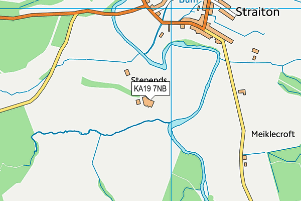 KA19 7NB map - OS VectorMap District (Ordnance Survey)