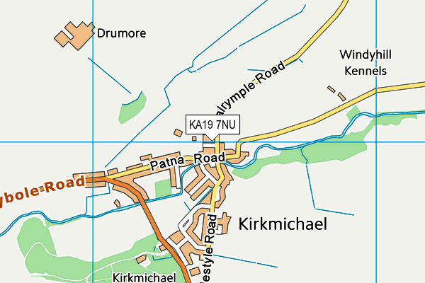 KA19 7NU map - OS VectorMap District (Ordnance Survey)