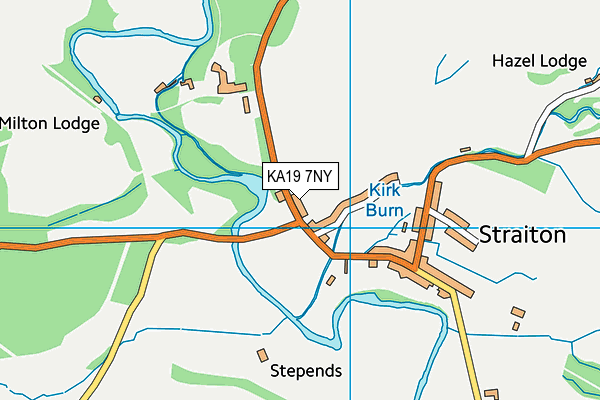 KA19 7NY map - OS VectorMap District (Ordnance Survey)