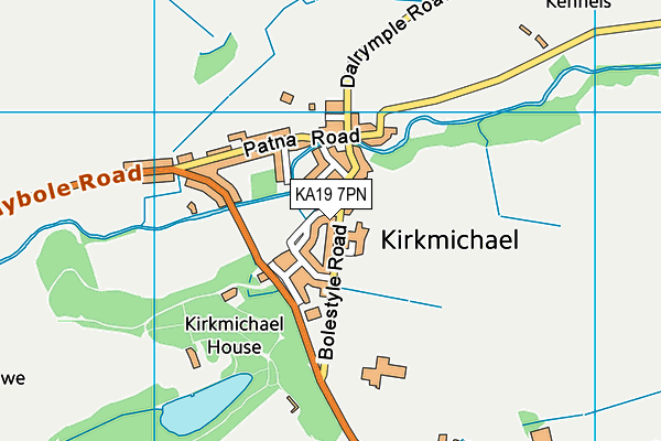 KA19 7PN map - OS VectorMap District (Ordnance Survey)