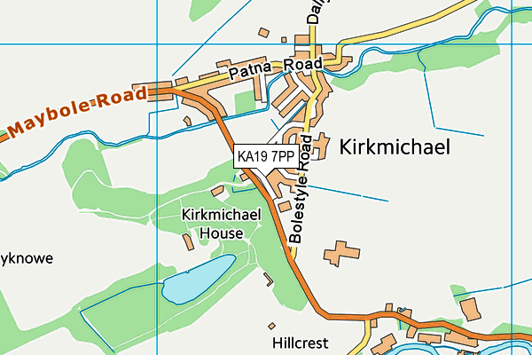 KA19 7PP map - OS VectorMap District (Ordnance Survey)