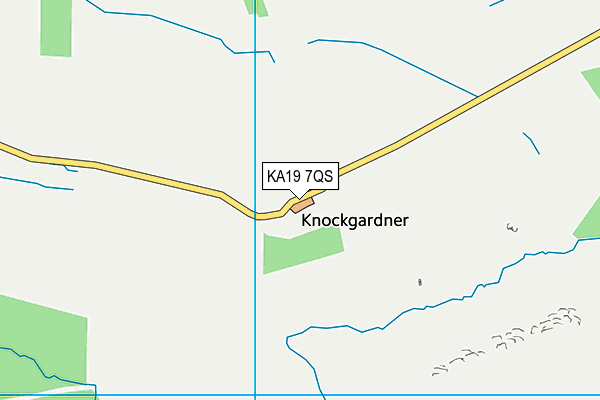 KA19 7QS map - OS VectorMap District (Ordnance Survey)