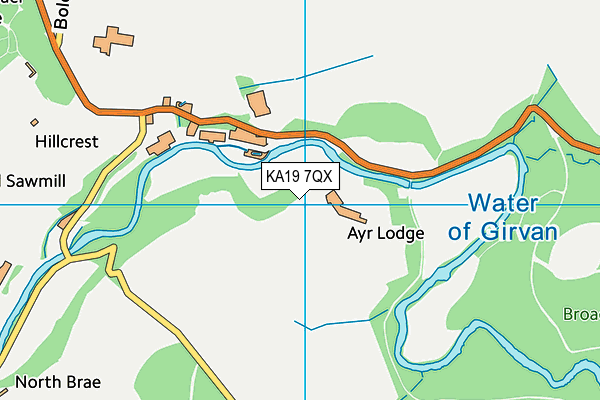 KA19 7QX map - OS VectorMap District (Ordnance Survey)