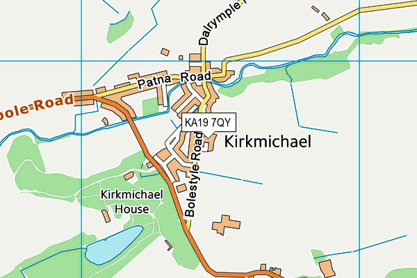 KA19 7QY map - OS VectorMap District (Ordnance Survey)