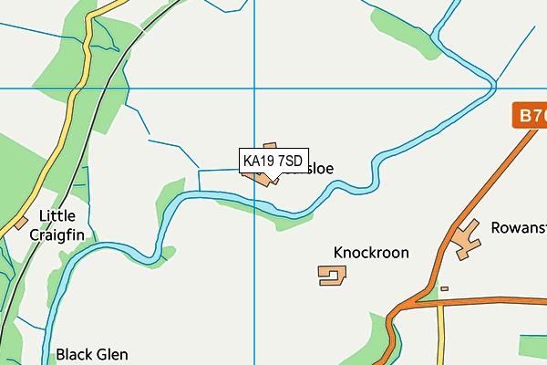 KA19 7SD map - OS VectorMap District (Ordnance Survey)