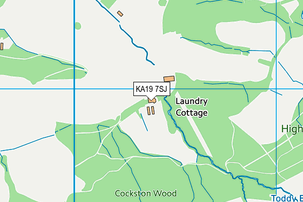 KA19 7SJ map - OS VectorMap District (Ordnance Survey)