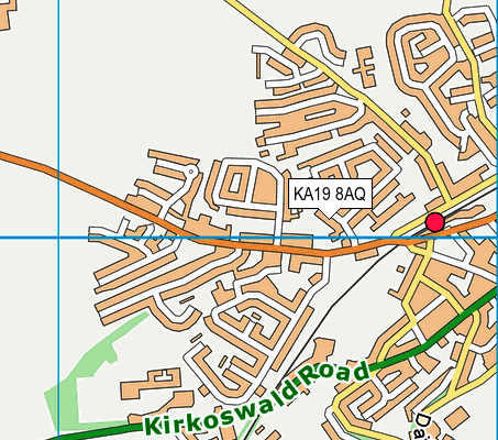 KA19 8AQ map - OS VectorMap District (Ordnance Survey)
