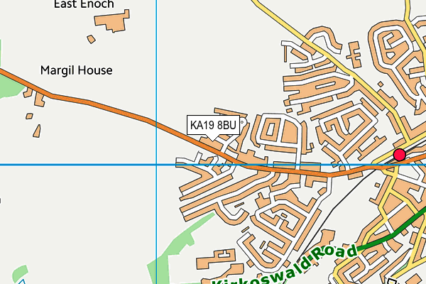 KA19 8BU map - OS VectorMap District (Ordnance Survey)