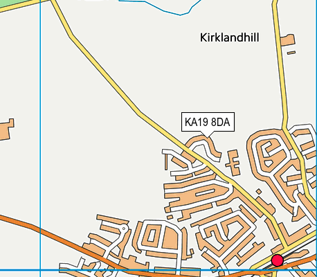 KA19 8DA map - OS VectorMap District (Ordnance Survey)