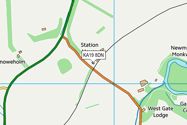KA19 8DN map - OS VectorMap District (Ordnance Survey)