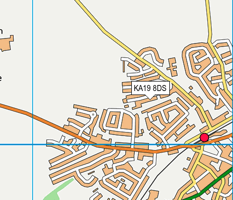 KA19 8DS map - OS VectorMap District (Ordnance Survey)