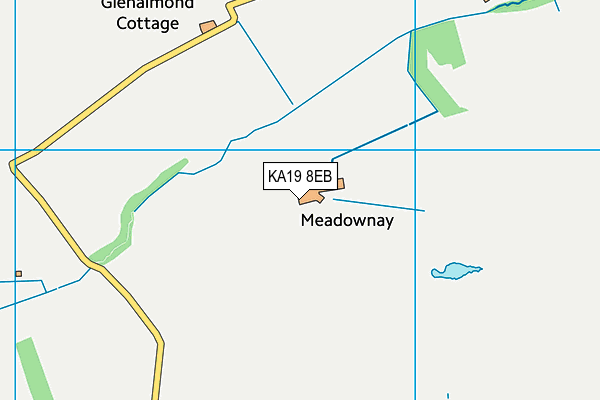 KA19 8EB map - OS VectorMap District (Ordnance Survey)