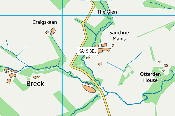 KA19 8EJ map - OS VectorMap District (Ordnance Survey)
