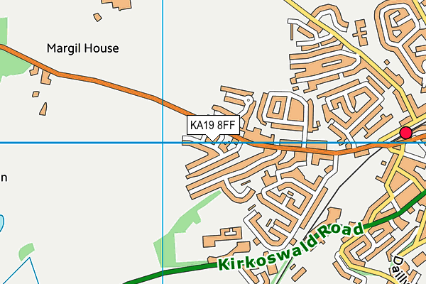 KA19 8FF map - OS VectorMap District (Ordnance Survey)