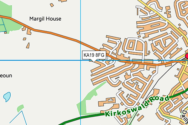 KA19 8FG map - OS VectorMap District (Ordnance Survey)