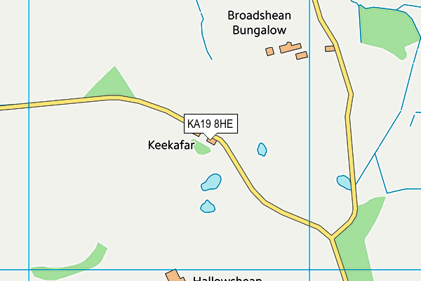 KA19 8HE map - OS VectorMap District (Ordnance Survey)