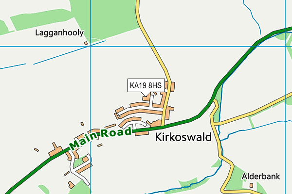 KA19 8HS map - OS VectorMap District (Ordnance Survey)