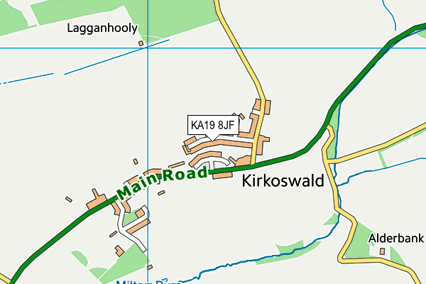 KA19 8JF map - OS VectorMap District (Ordnance Survey)