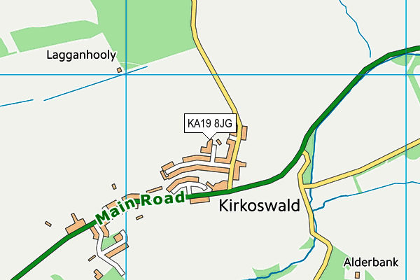 KA19 8JG map - OS VectorMap District (Ordnance Survey)