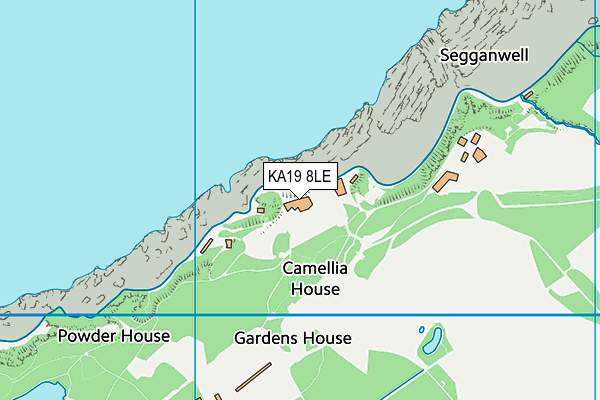 KA19 8LE map - OS VectorMap District (Ordnance Survey)