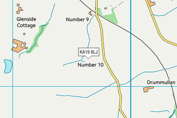 KA19 8LJ map - OS VectorMap District (Ordnance Survey)