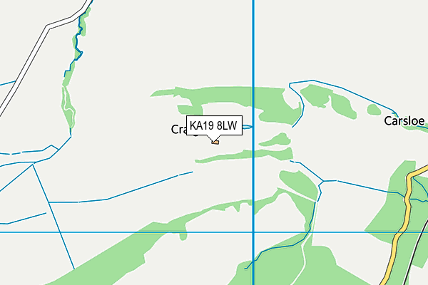 KA19 8LW map - OS VectorMap District (Ordnance Survey)