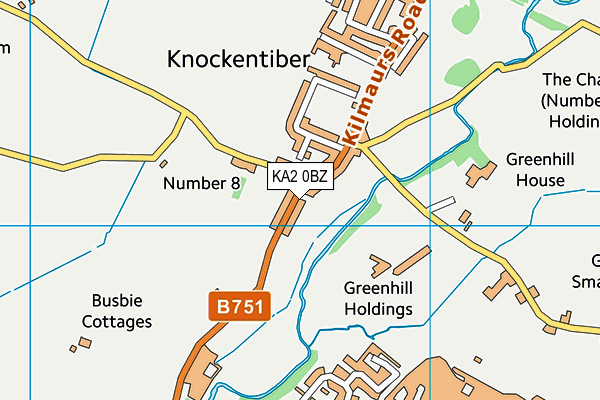 KA2 0BZ map - OS VectorMap District (Ordnance Survey)