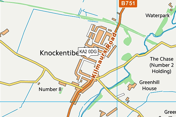 KA2 0DG map - OS VectorMap District (Ordnance Survey)