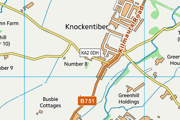 KA2 0DH map - OS VectorMap District (Ordnance Survey)