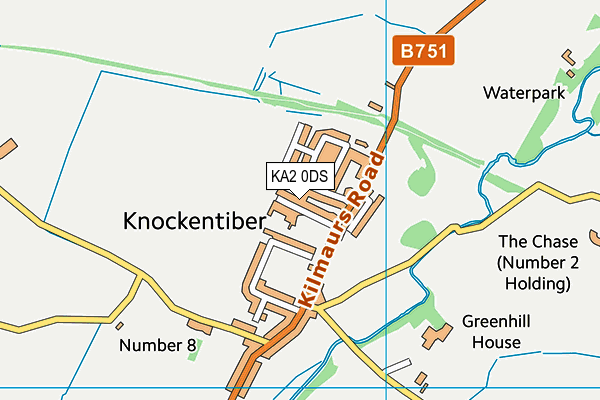 KA2 0DS map - OS VectorMap District (Ordnance Survey)