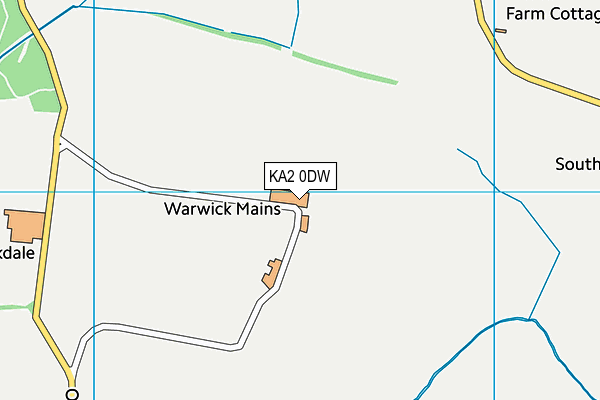 KA2 0DW map - OS VectorMap District (Ordnance Survey)