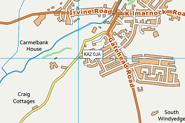 KA2 0JA map - OS VectorMap District (Ordnance Survey)
