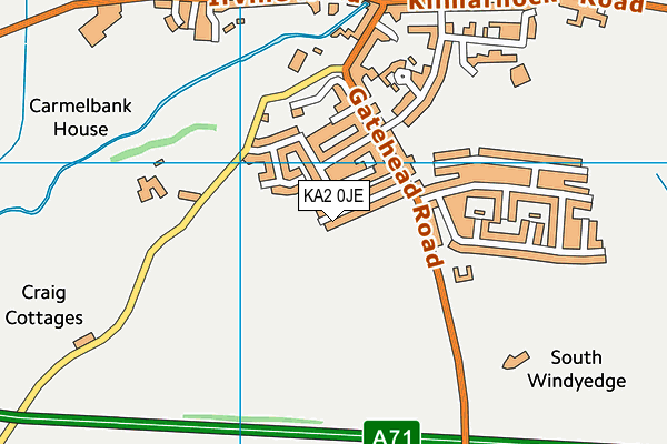 KA2 0JE map - OS VectorMap District (Ordnance Survey)