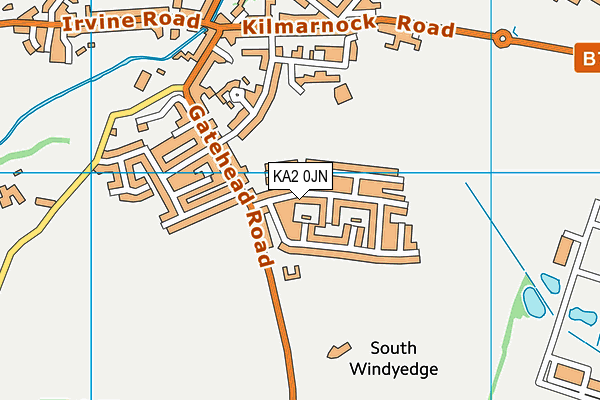KA2 0JN map - OS VectorMap District (Ordnance Survey)