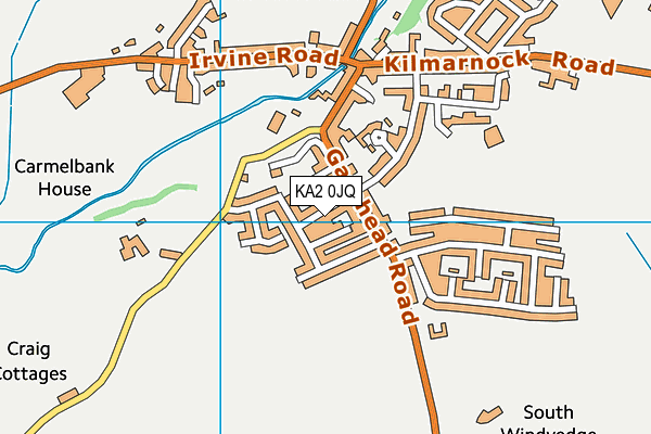 KA2 0JQ map - OS VectorMap District (Ordnance Survey)