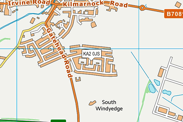 KA2 0JS map - OS VectorMap District (Ordnance Survey)